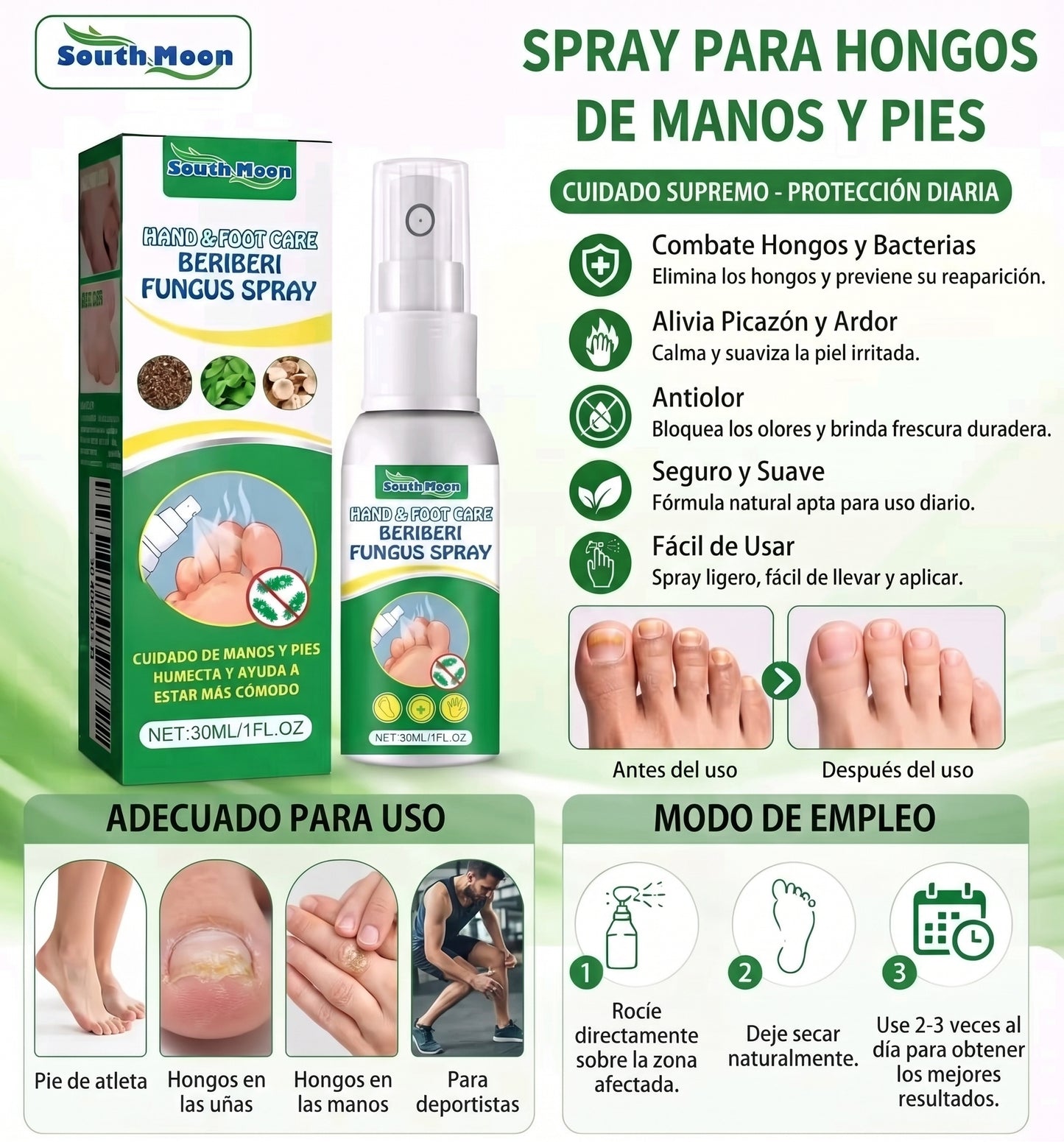 BERIBERI FUNGUS SPRAY® ANTI HONGO ANTI PICAZON