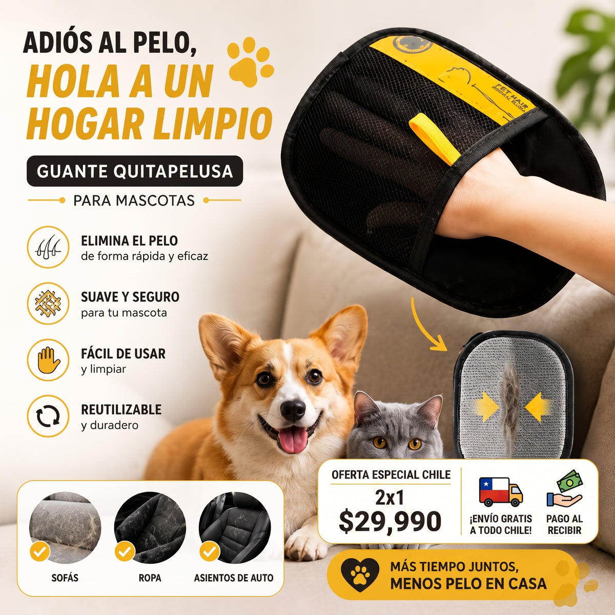 GUANTE QUITA PELOS